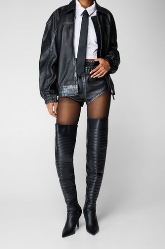 Cuissardes En Similicuir Matelassé - - 36 - Nasty Gal - Modalova