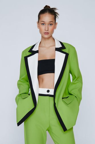 Blazer Imprimé Colorblock - - 32 - Nasty Gal - Modalova