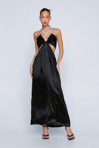 Dressing Gown Satinée À Strass - 34 - Nasty Gal - Modalova