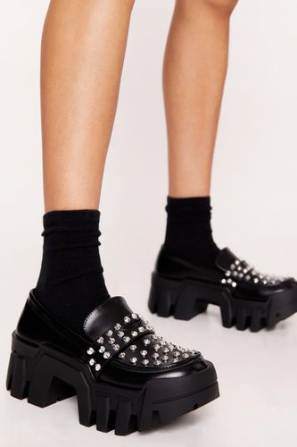 Mocassins Compensés Cloutés En Simili - 36 - Nasty Gal - Modalova