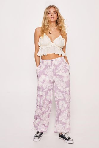 Pantalon Cargo Fleuri À Poches - - 34 - Nasty Gal - Modalova