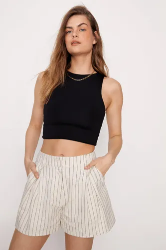 Short De Tailleur À Rayures En Lin Premium - 34 - Nasty Gal - Modalova