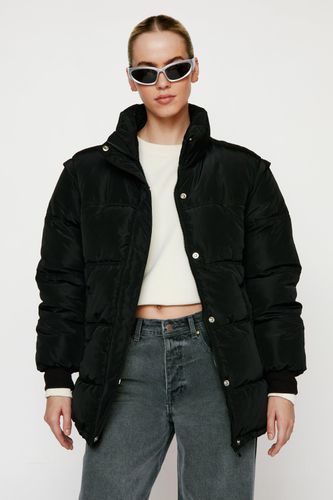 Veste Doudoune 2 En 1 - Noir - 32 - Nasty Gal - Modalova