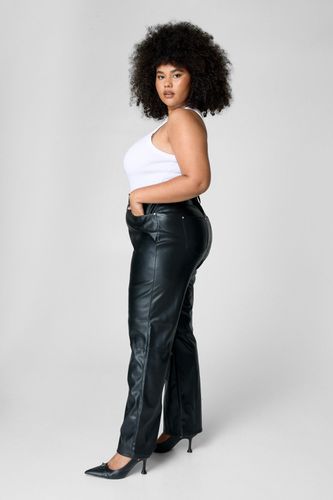 Grande Taille - Pantalon Droit En Simili - 50 - Nasty Gal - Modalova