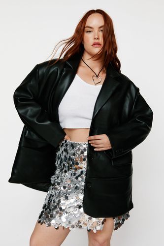 Grande Taille - Blazer En Simili - 50 - Nasty Gal - Modalova