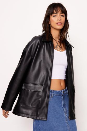 Veste En Simili À Poche - 32 - Nasty Gal - Modalova