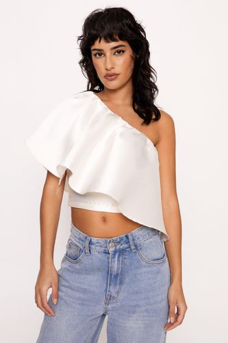 Blouse Satinée Asymétrique - 34 - Nasty Gal - Modalova