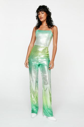 Petite - Combinaison Tie Dye À Sequins - 32 - Nasty Gal - Modalova