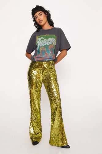 Pantalon Flare À Sequins Premium - 32 - Nasty Gal - Modalova