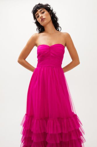 Dressing Gown Longue Bandeau En Tulle - - 34 - Nasty Gal - Modalova