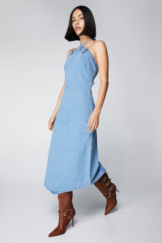 Dressing Gown Mi-Longue Dos Nu En Jean - 32 - Nasty Gal - Modalova