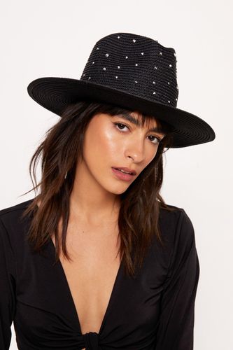 Fedora Perlé En Raphia - - One Size - Nasty Gal - Modalova