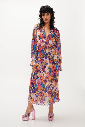 Dressing Gown Mi-Longue Fleurie - - 36 - Nasty Gal - Modalova