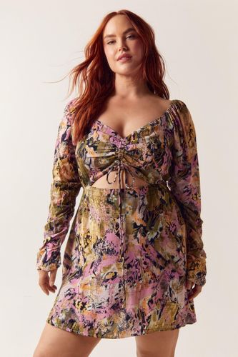 Grande Taille - Dressing Gown Patineuse Camouflage Animal - 54 - Nasty Gal - Modalova