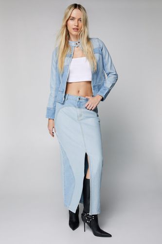 Jupe Longue Fendue En Jean - 36 - Nasty Gal - Modalova