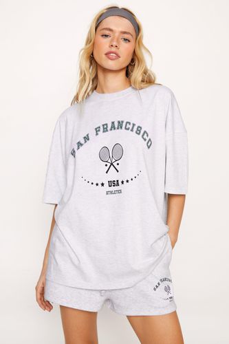 Ensemble À Slogan San Francisco Avec T-Shirt Et Short - Xs - Nasty Gal - Modalova