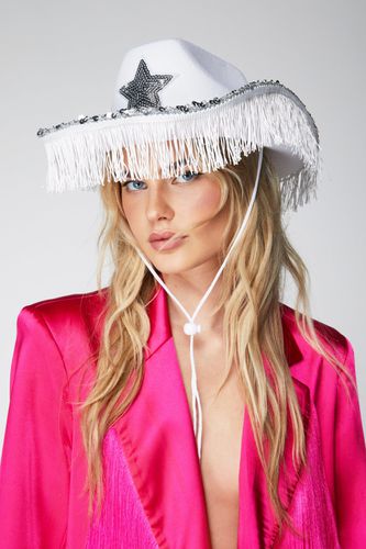 Chapeau De Cowboy À Franges Et Étoile - One Size - Nasty Gal - Modalova