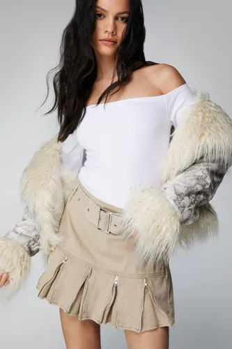 Body Côtelé À Col Bateau - Xl - Nasty Gal - Modalova