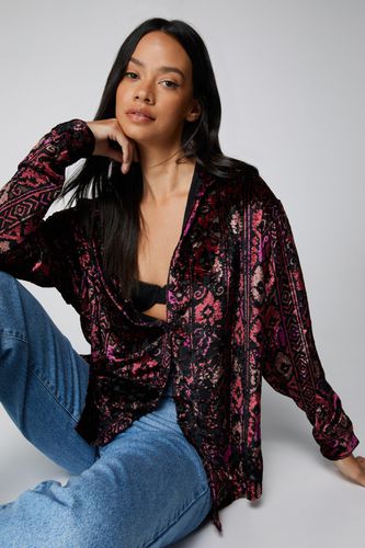 Chemise Oversize À Imprimé Aztèque - - 32 - Nasty Gal - Modalova