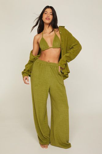 Ensemble De Plage En Tissu Éponge 3 Pièces Avec Bralette - 32 - Nasty Gal - Modalova