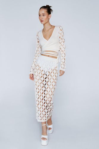 Jupe Mi-Longue En Crochet - L - Nasty Gal - Modalova