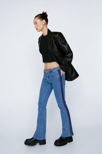 Petite - Jean Flare À Bandes Métallisées - - 34 - Nasty Gal - Modalova