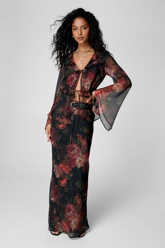 Vintage Floral Maxi Skirt - 34 - Nasty Gal - Modalova