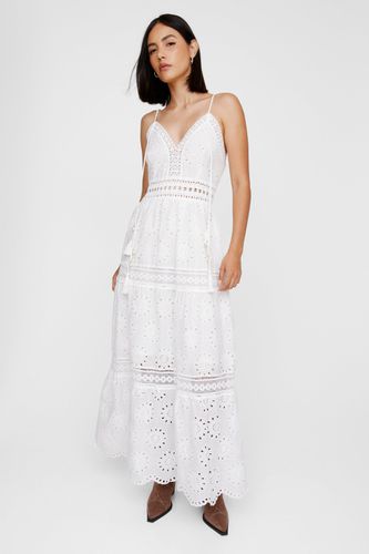 Eyelet Strappy Maxi Dress - S/M - Nasty Gal - Modalova