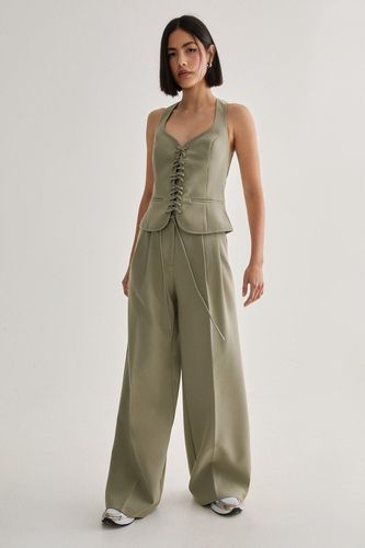 Premium Tailored Belted Trouser - 32 - Nasty Gal - Modalova