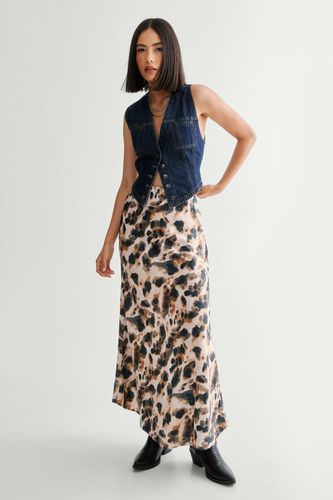 Animal Print Maxi Skirt - S - Nasty Gal - Modalova