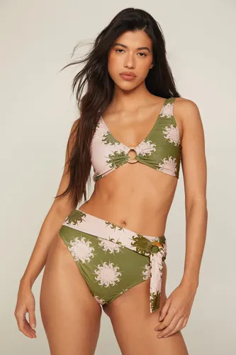 Bikini Bicolore À Anneau Et Ceinture - - 36 - Nasty Gal - Modalova