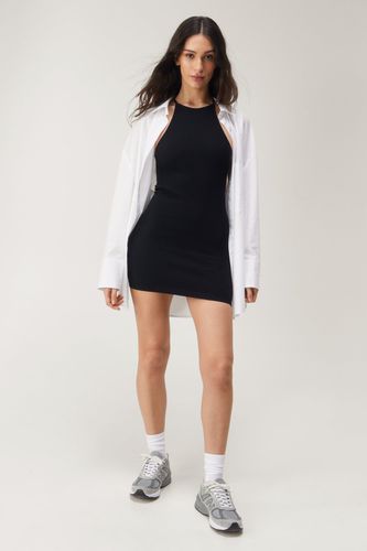 Seamless Racer Back Halter Neck Mini Dress - - L - Nasty Gal - Modalova