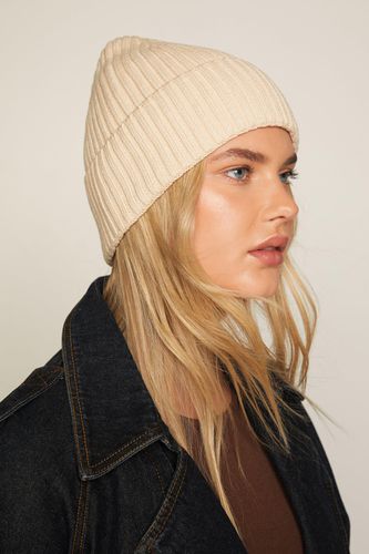 Premium Cotton Beanie Hat - - One Size - Nasty Gal - Modalova