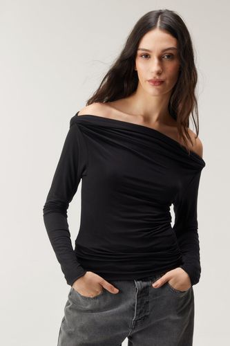 Premium Slinky Slash Neck Long Sleeve Top - - 34 - Nasty Gal - Modalova