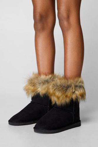 Faux Fur Mini Ankle Boots - 42 - Nasty Gal - Modalova