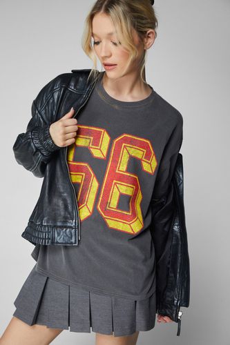 Front Graphic Washed T-Shirt - - L - Nasty Gal - Modalova