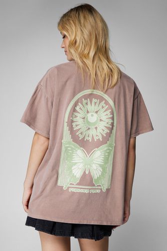 Celestial Front And Back Graphic Washed T-Shirt - - Xl - Nasty Gal - Modalova