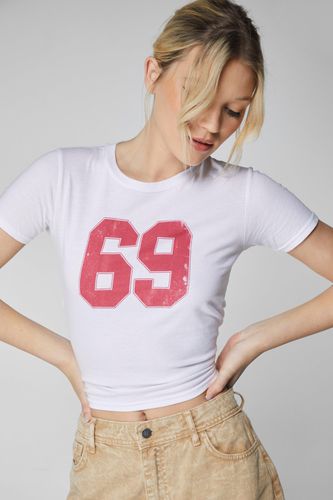 T-Shirt Court Imprimé 69 - - Xl - Nasty Gal - Modalova