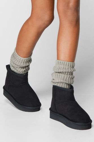 Bottines Confort À Plateforme En Faux Daim - - 38 - Nasty Gal - Modalova