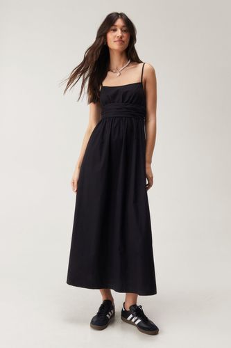 Cotton Strappy Midi Dress - 36 - Nasty Gal - Modalova