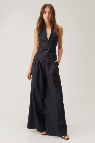 Premium Tailored Super Wide Leg Trousers - 32 - Nasty Gal - Modalova