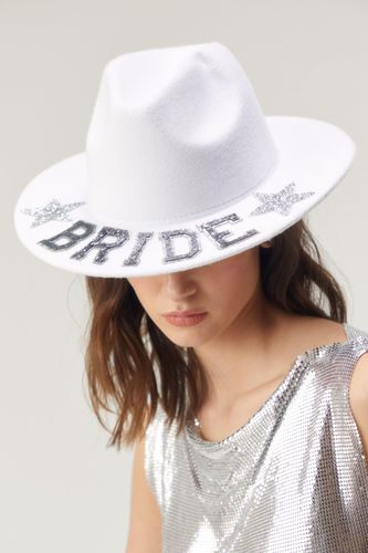 Chapeau De Cowboy Pailleté À Slogan Bride - - One Size - Nasty Gal - Modalova