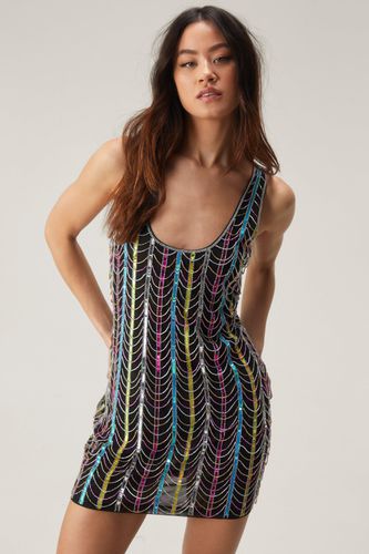 Loop Beaded Tassel Dress - 32 - Nasty Gal - Modalova