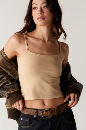 Skinny Strap Vest - Beige - S - Nasty Gal - Modalova