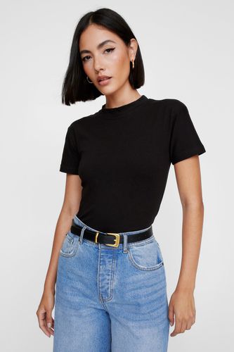 Basic Shrunken T-Shirt - Noir - S - Nasty Gal - Modalova