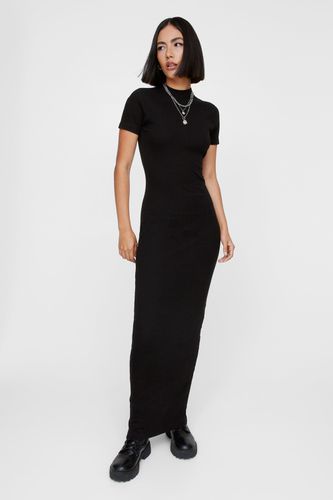 T-Shirt Maxi Dress - Noir - M - Nasty Gal - Modalova