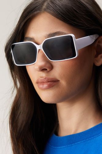 Rectangular Two-Toned Sunglasses - - One Size - Nasty Gal - Modalova