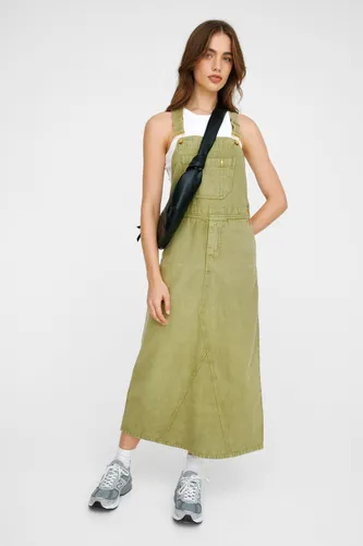 Casual Dungaree Dress - Vert - 34 - Nasty Gal - Modalova