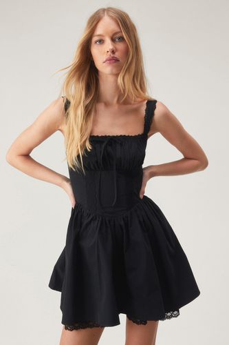 Corset Lace Trim Skater Mini Dress - 34 - Nasty Gal - Modalova