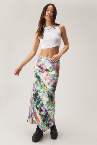 Scarf Floral Bias Maxi Skirt - 34 - Nasty Gal - Modalova